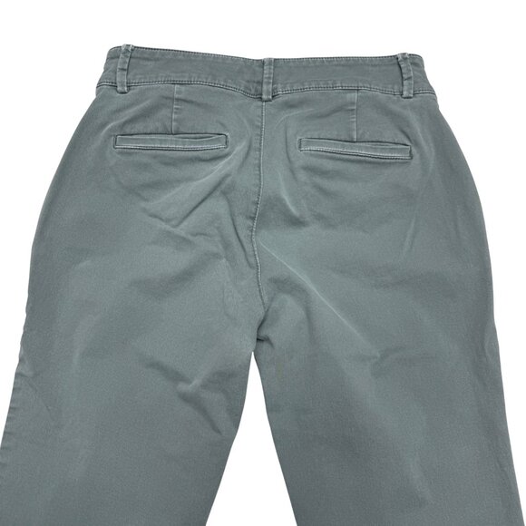 Loft Khaki Green Women's Pants Casual Lightweight Mid-Rise Trousers, Size 8 - Picture 5 of 10